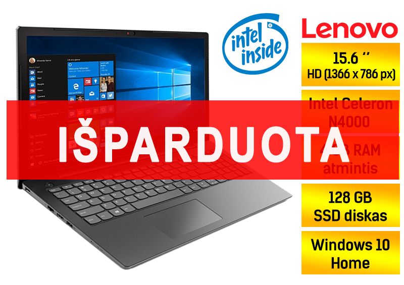 lenovo kompiuteris isparduota