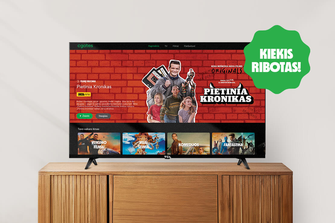 1 centas ir televizorius tavo!