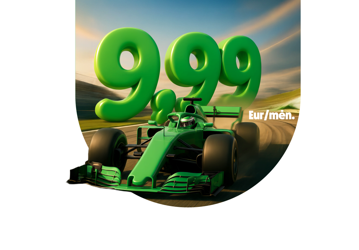 Internetas tik 9,99 Eur per mėn. Internetas tik 9,99 Eur per mėn.