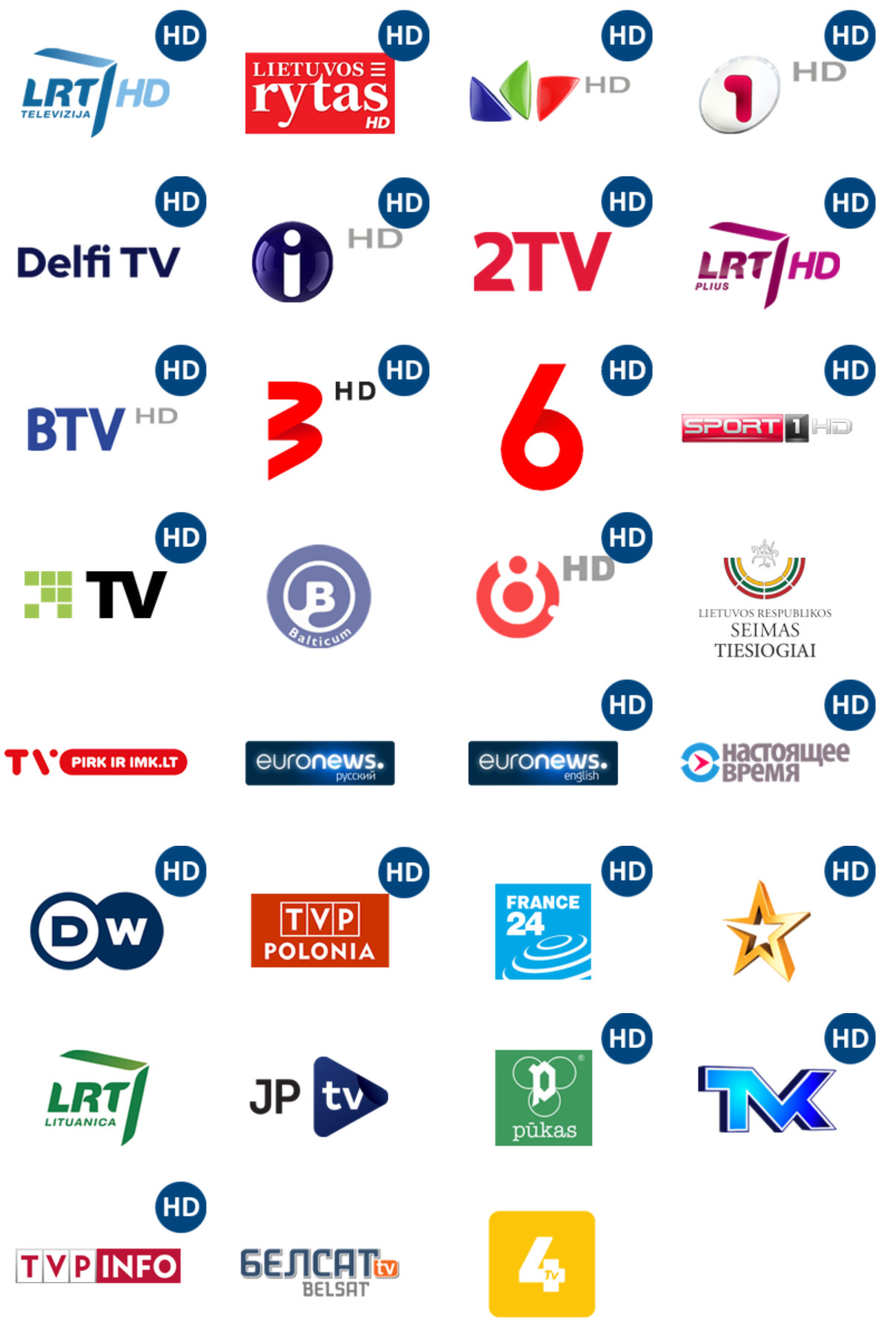 T-vartai Pagrindinis TV planas